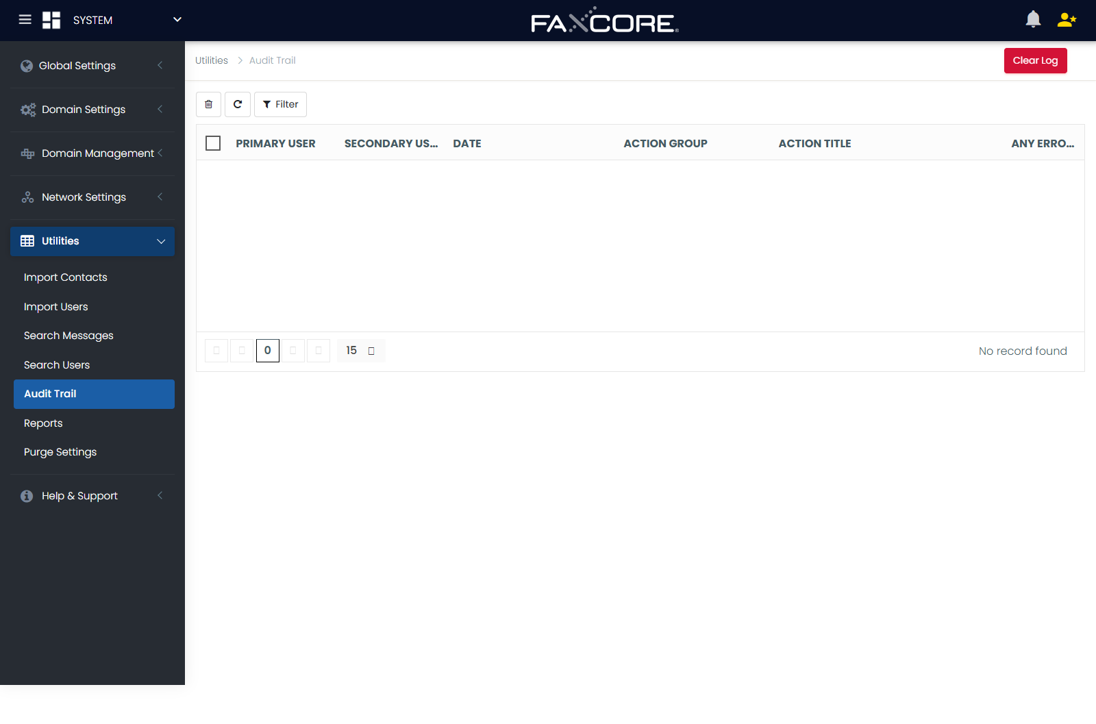 Audit Trail & Compliance Logs