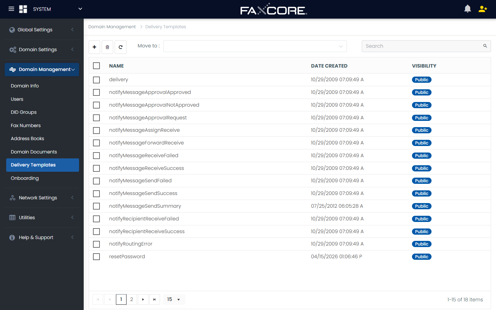 Notification Templates & Cover Sheet Designer